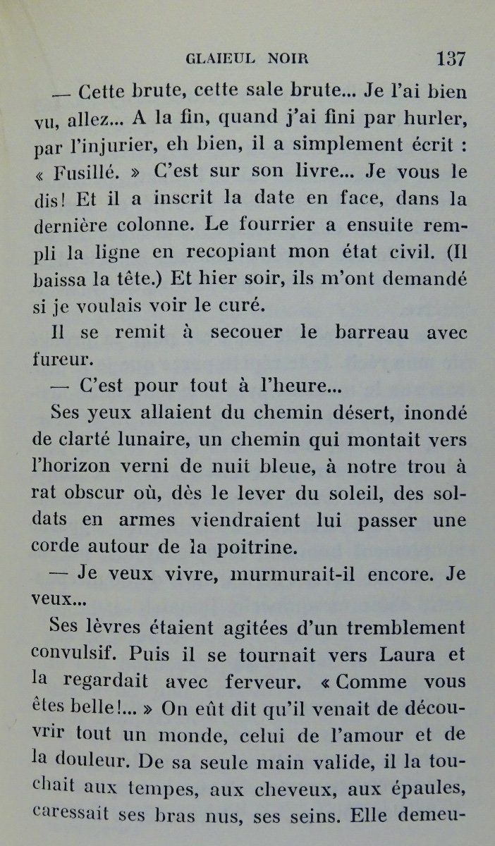 Maulvaut - Black Gladiolus. Novel. Librairie Arthème Fayard, 1938. Original Edition.-photo-5