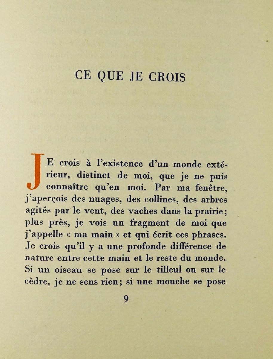 MAUROIS (André) - Ce que je crois. Paris, Grasset, 1951. Édition originale.-photo-3