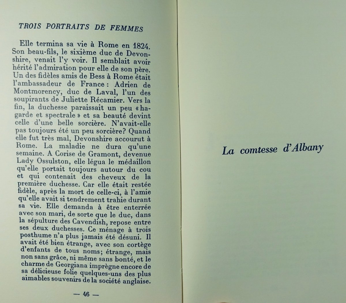 Maurois (andré) - Three Portraits Of Women. Hachette, 1967. Numbered Copy.-photo-3