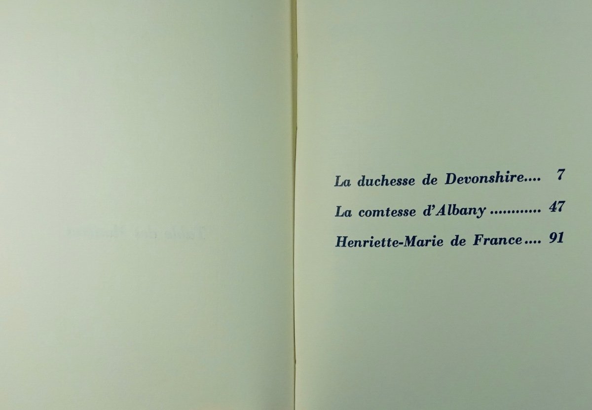 Maurois (andré) - Three Portraits Of Women. Hachette, 1967. Numbered Copy.-photo-6