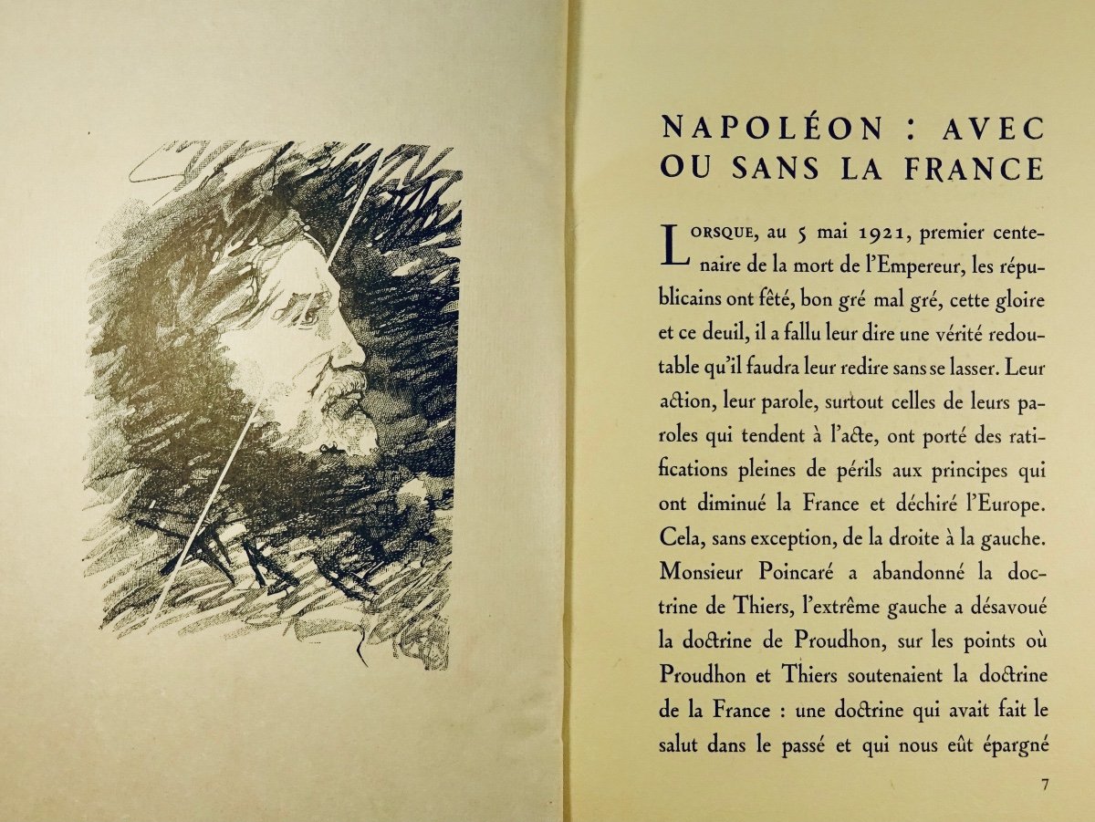 MAURRAS - Napoléon avec la France ou contre la France. Éditions du Cadran, 1929. -photo-1