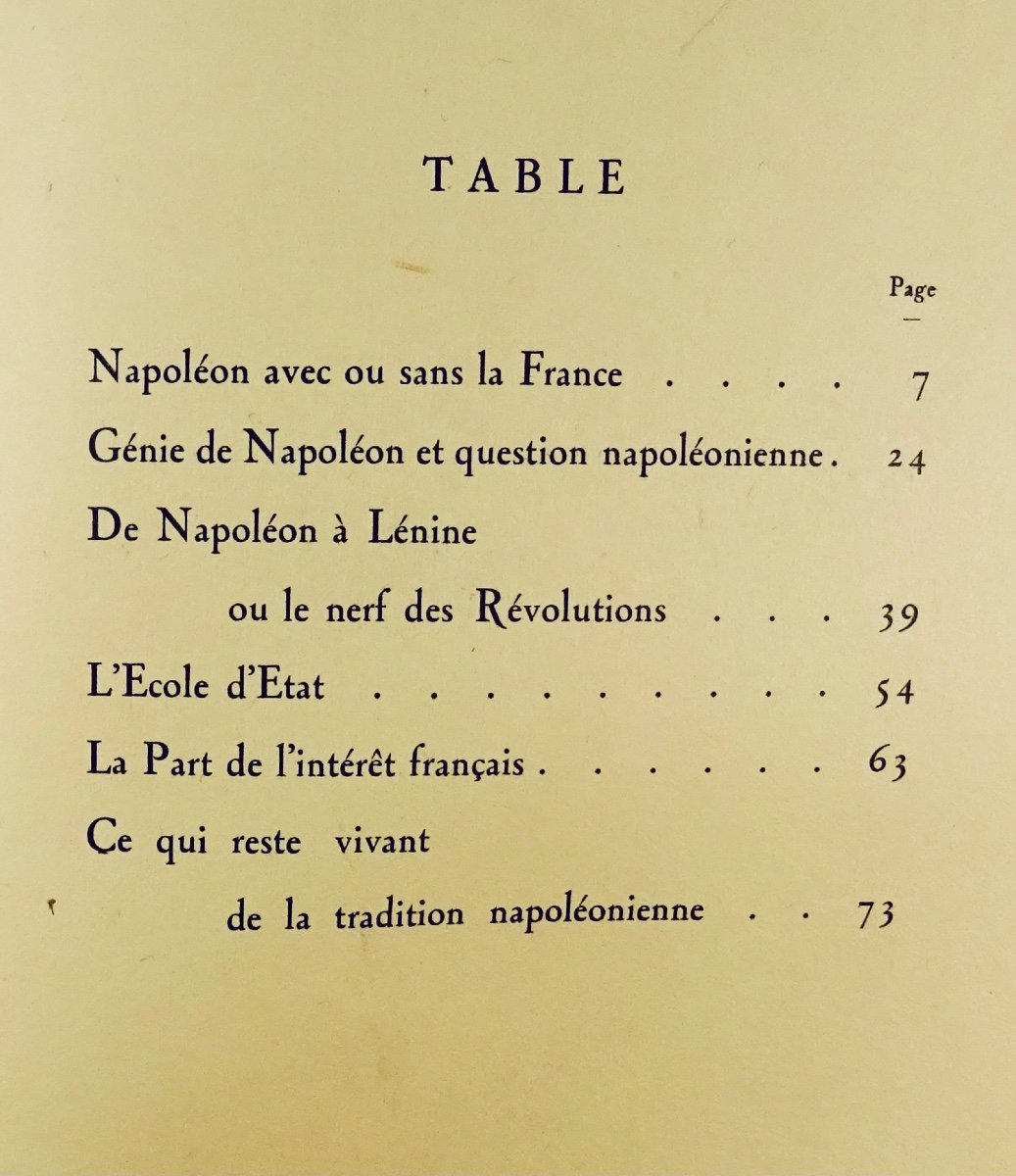 MAURRAS - Napoléon avec la France ou contre la France. Éditions du Cadran, 1929. -photo-3