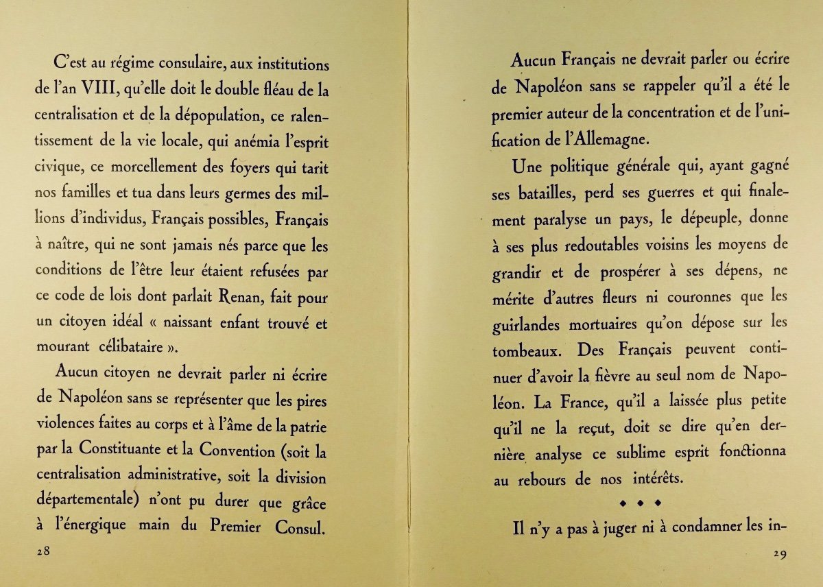 MAURRAS - Napoléon avec la France ou contre la France. Éditions du Cadran, 1929. -photo-7