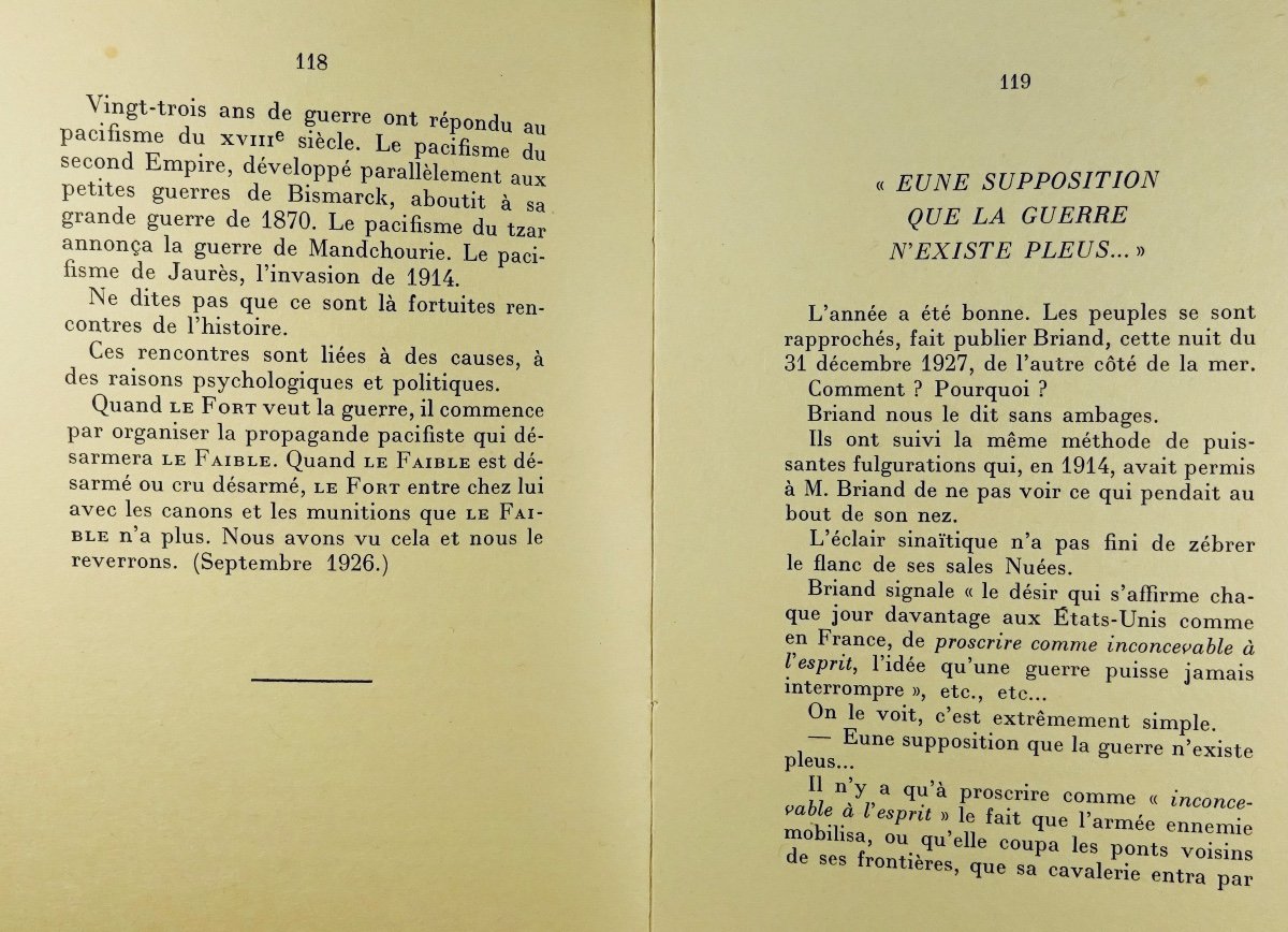 MAURRAS - Casier judiciaire d'Aristide Briand. Editions du Capitole, 1931. Exemplaire sur Japon-photo-4