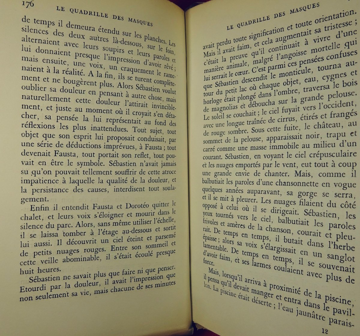 Moravia (alberto) - The Quadrille Of Masks. Gallimard, 1950. Original French Edition.-photo-2