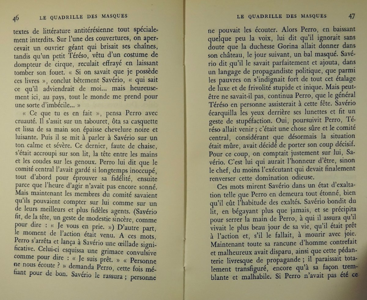 Moravia (alberto) - The Quadrille Of Masks. Gallimard, 1950. Original French Edition.-photo-7