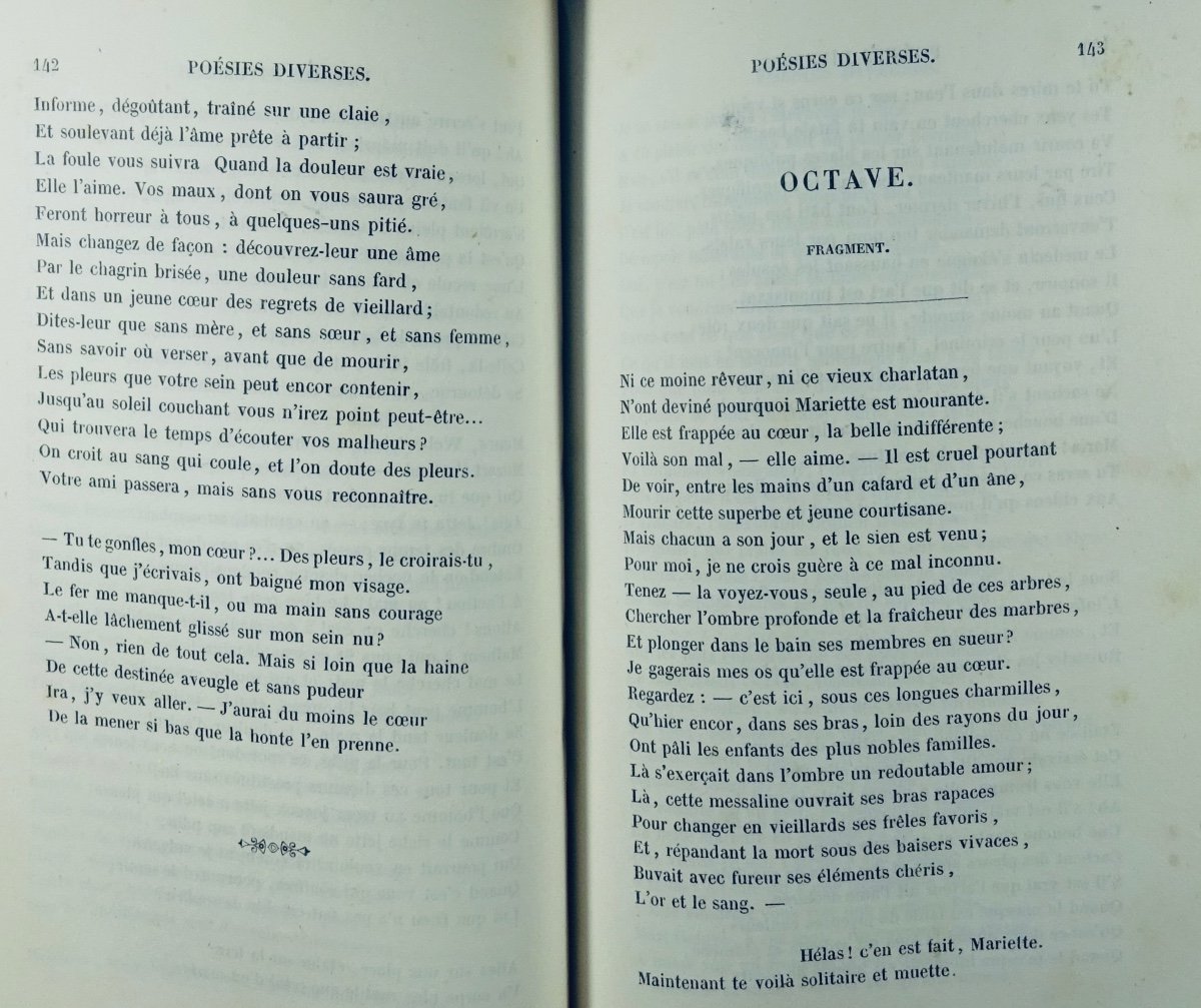 MUSSET (Alfred de) - Poésies complètes. Charpentier, 1840. Édition originale.-photo-5