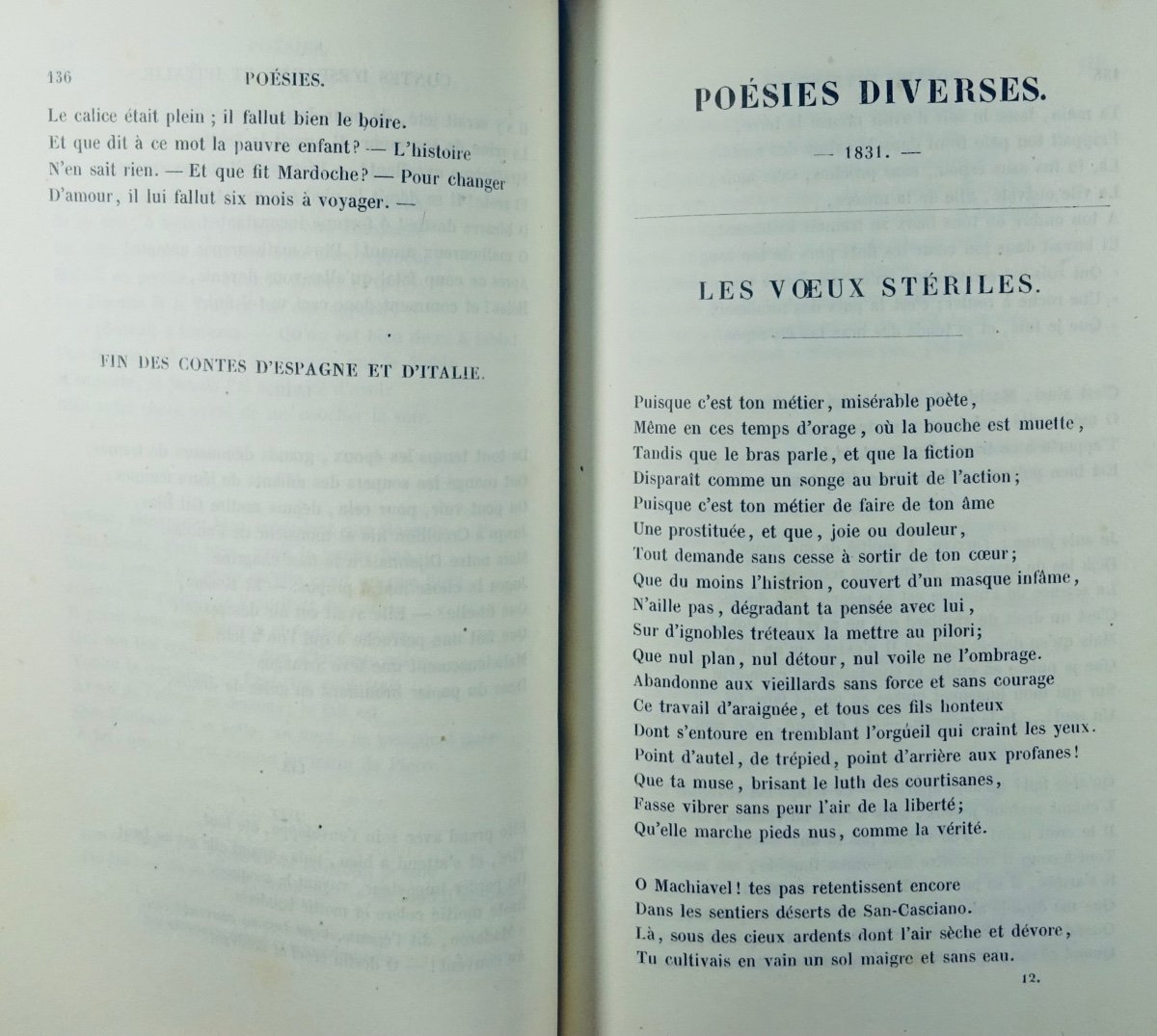 MUSSET (Alfred de) - Poésies complètes. Charpentier, 1840. Édition originale.-photo-6