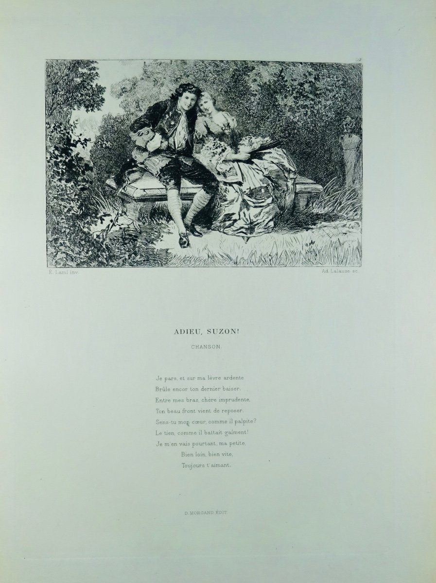 Musset - Illustrations For The Works Of Alfred De Musset. Moergand, 1883. Eugene Lami.-photo-6