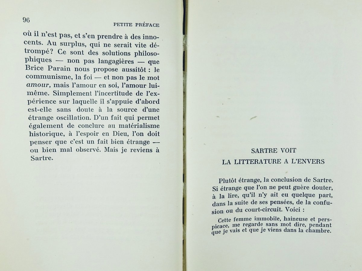 Paulhan (jean) - Short Preface To Any Criticism. Editions De Minuit, 1951. First Edition.-photo-6