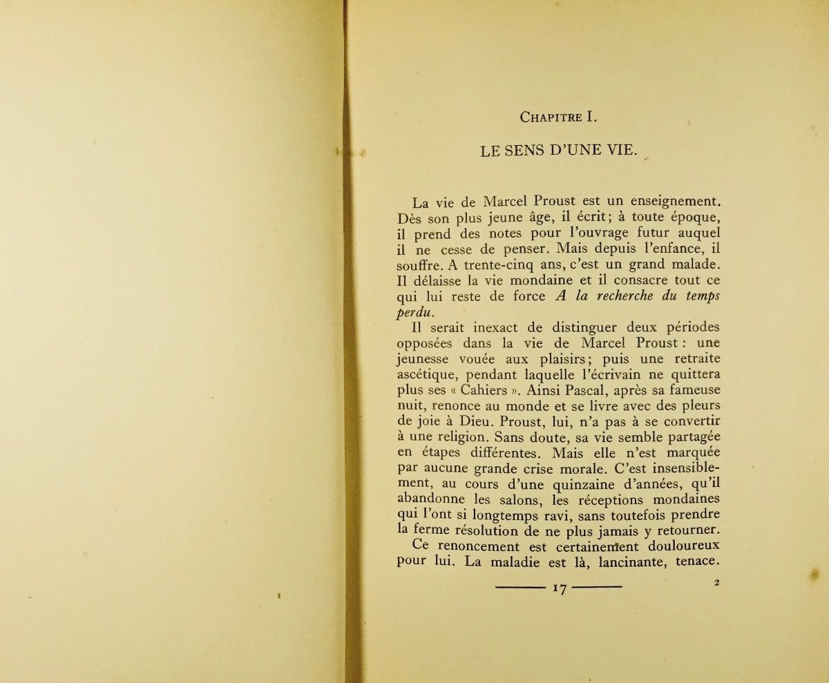 	PIERRE-QUINT - Marcel Proust, sa vie, son oeuvre. Sagittaire, 1925. Édition originale.-photo-5