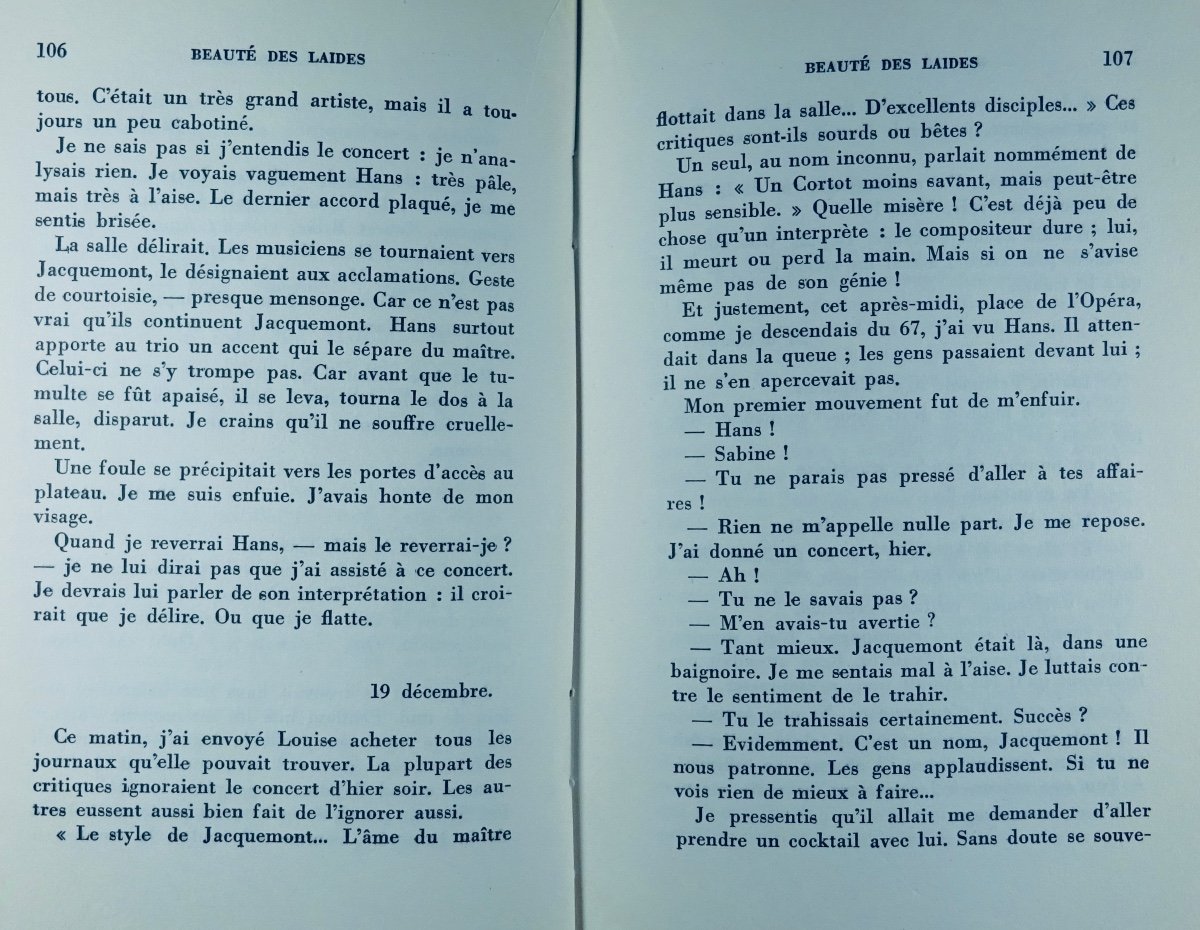 PLISNIER (Charles) - Beauté des laides. Éditions Corréa, 1951. Édition originale.-photo-6