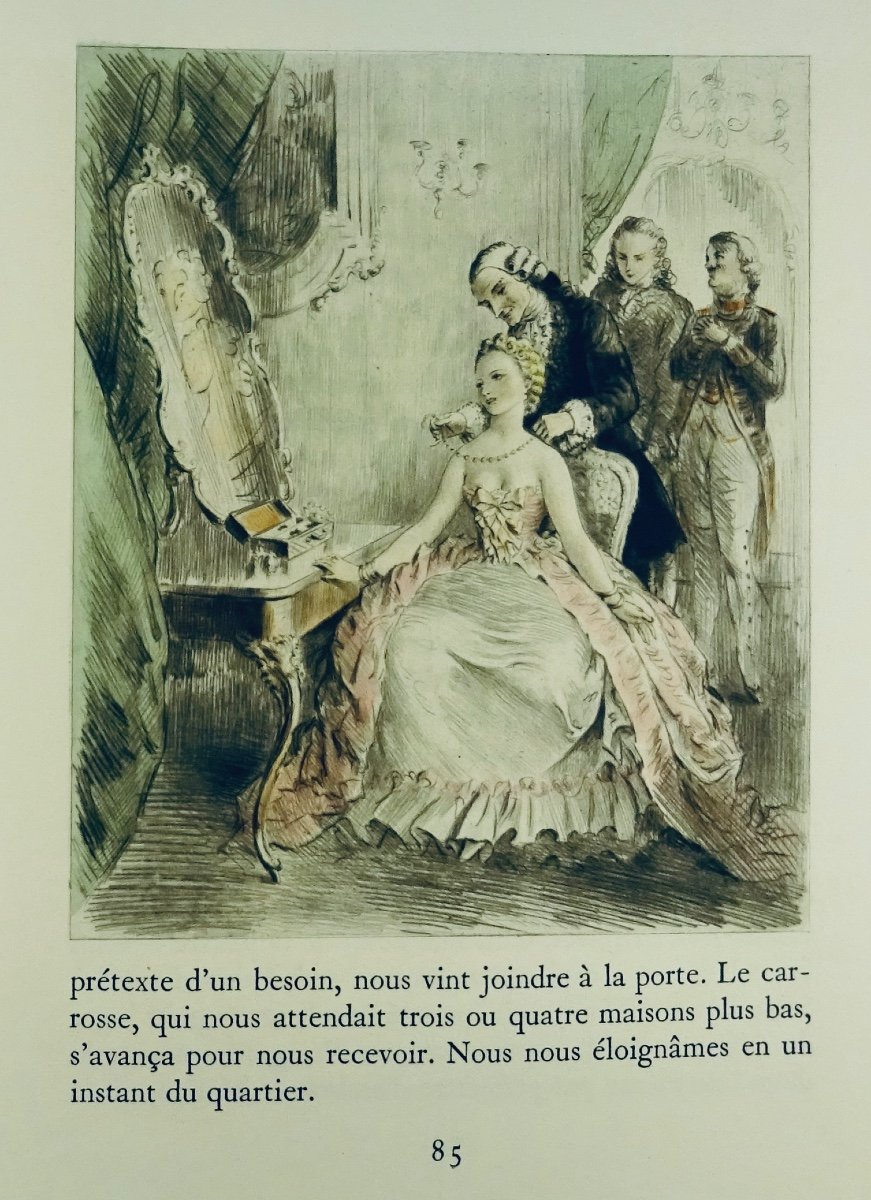 	PRÉVOST  Histoire du chevalier des Grieux et de Manon Lescaut. Le Vasseur, illustré par BÉCAT.-photo-7