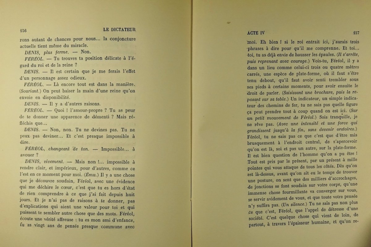 ROMAINS (Jules) - Le Dictateur. Démétrios. Gallimard, 1926. Édition originale.-photo-2