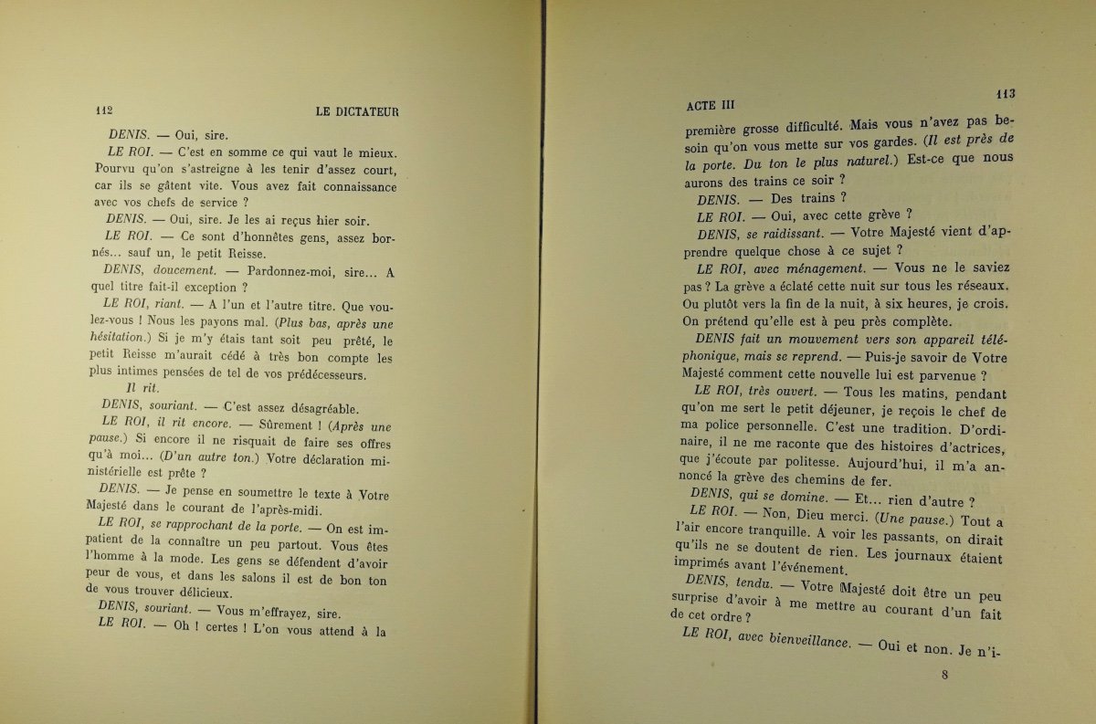 ROMAINS (Jules) - Le Dictateur. Démétrios. Gallimard, 1926. Édition originale.-photo-3