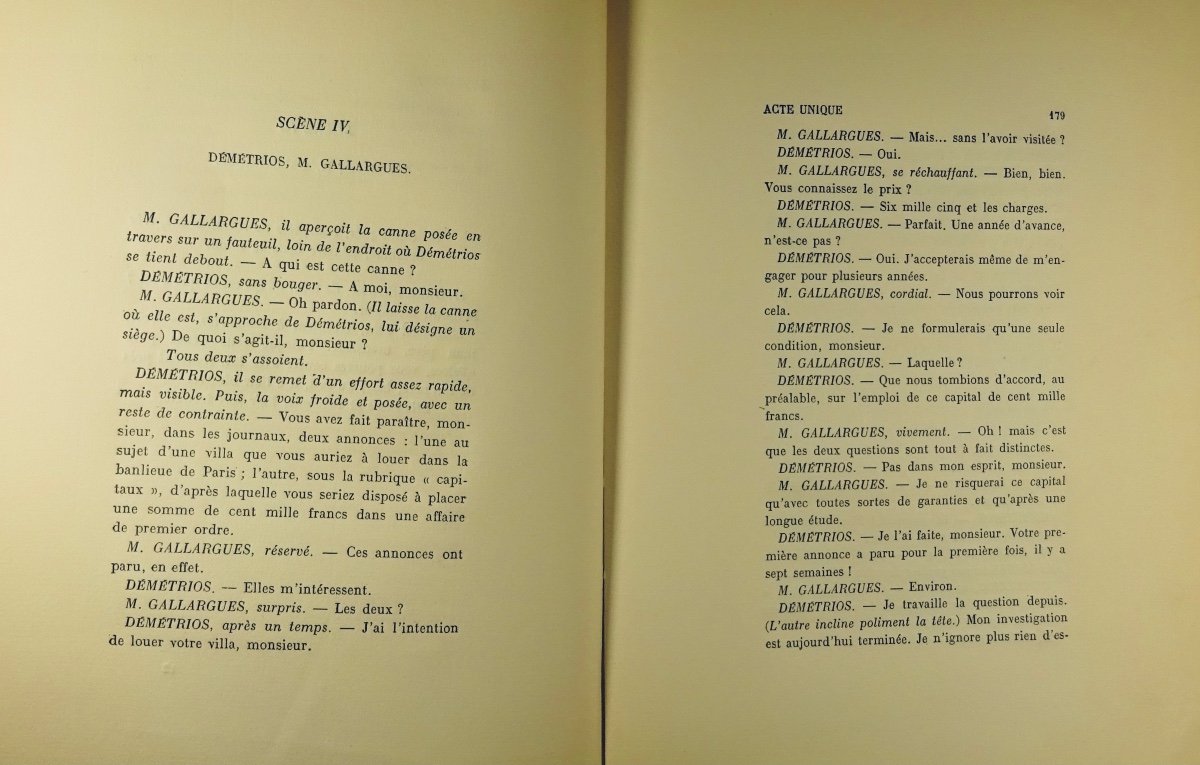 ROMAINS (Jules) - Le Dictateur. Démétrios. Gallimard, 1926. Édition originale.-photo-7