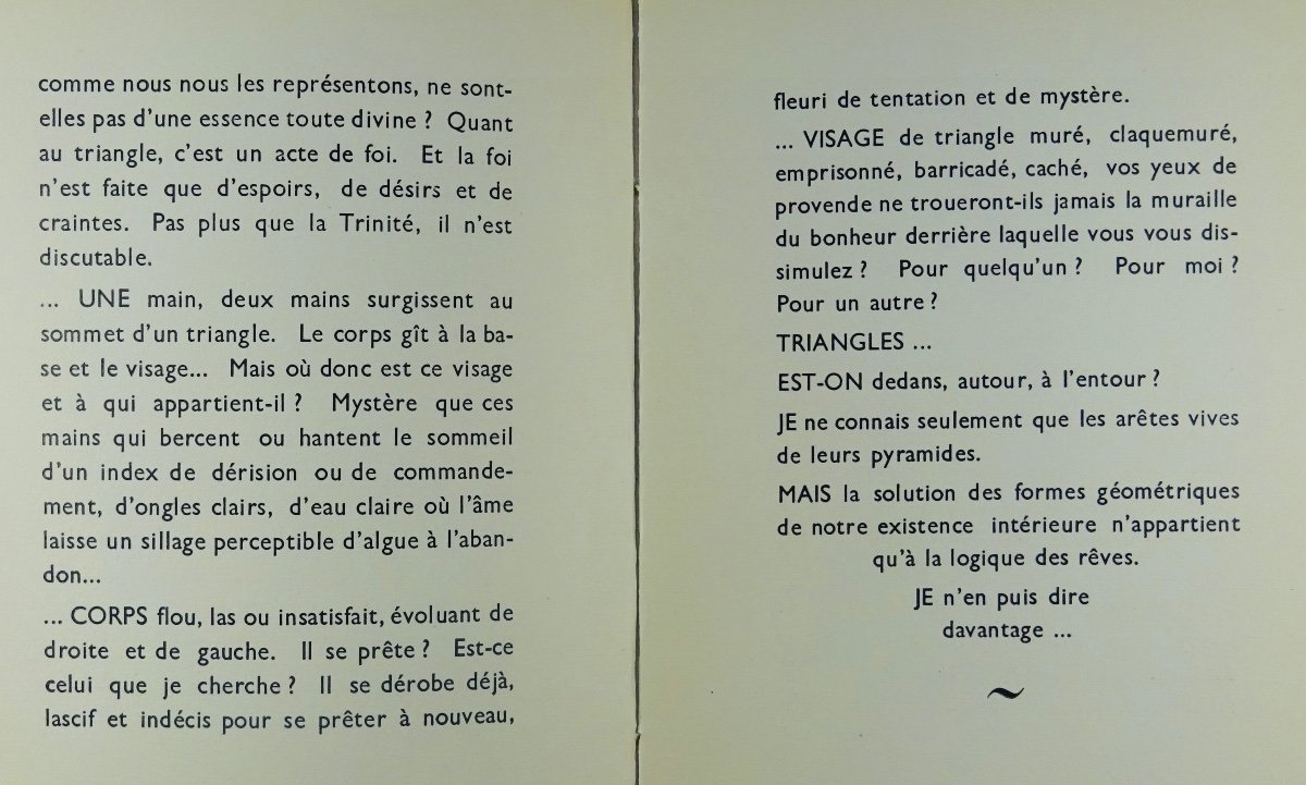 SABLON-FAVIER (R. de) - Triangles. G.L.M., 1934. Exemplaire sur beau papier.-photo-8