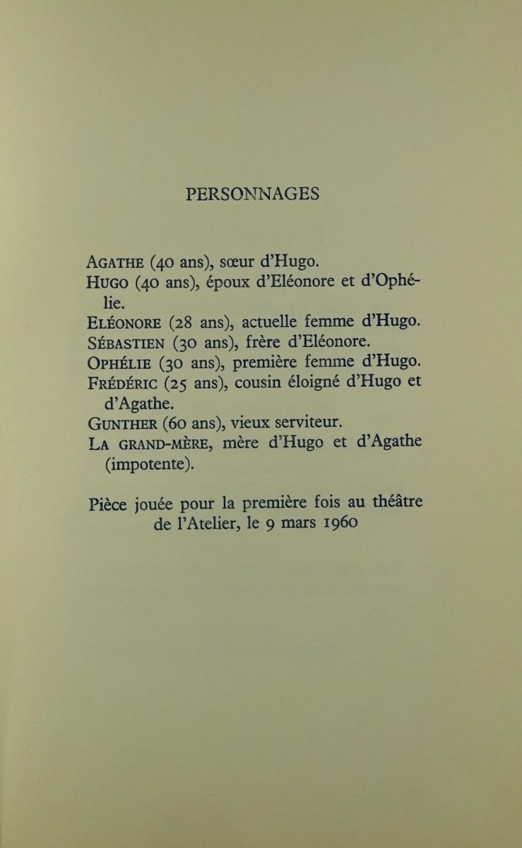 Sagan (françoise) - Castle In Sweden. René Julliard, 1957. First Edition.-photo-1