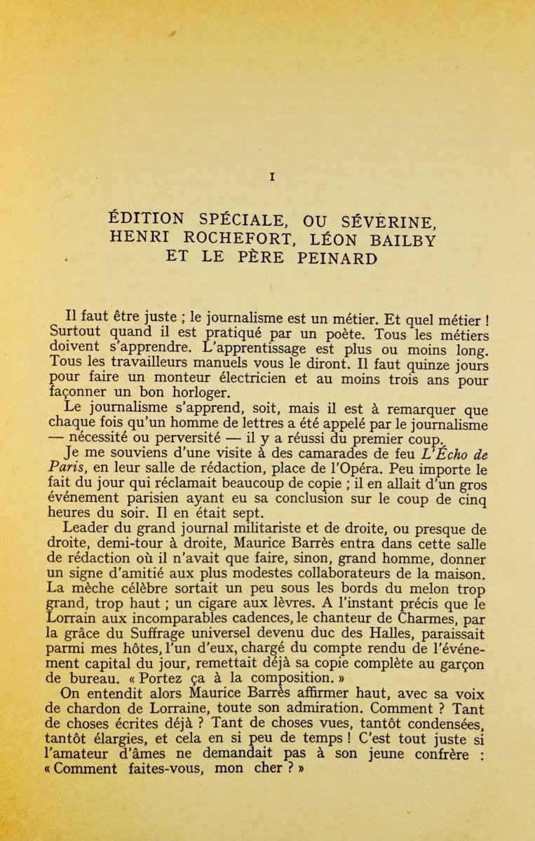 Salmon - Endless Memories. Second Period (1908-1920). Gallimard, 1956. Sent By The Author.-photo-1
