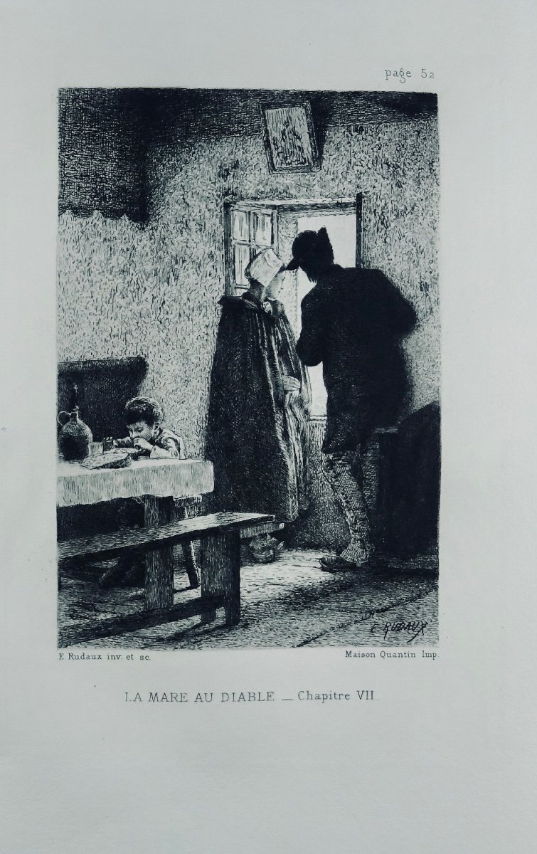 Sand (george) - The Devil's Pond. A. Quantin, 1889, Illustrated By Edmond Rudaux.-photo-6