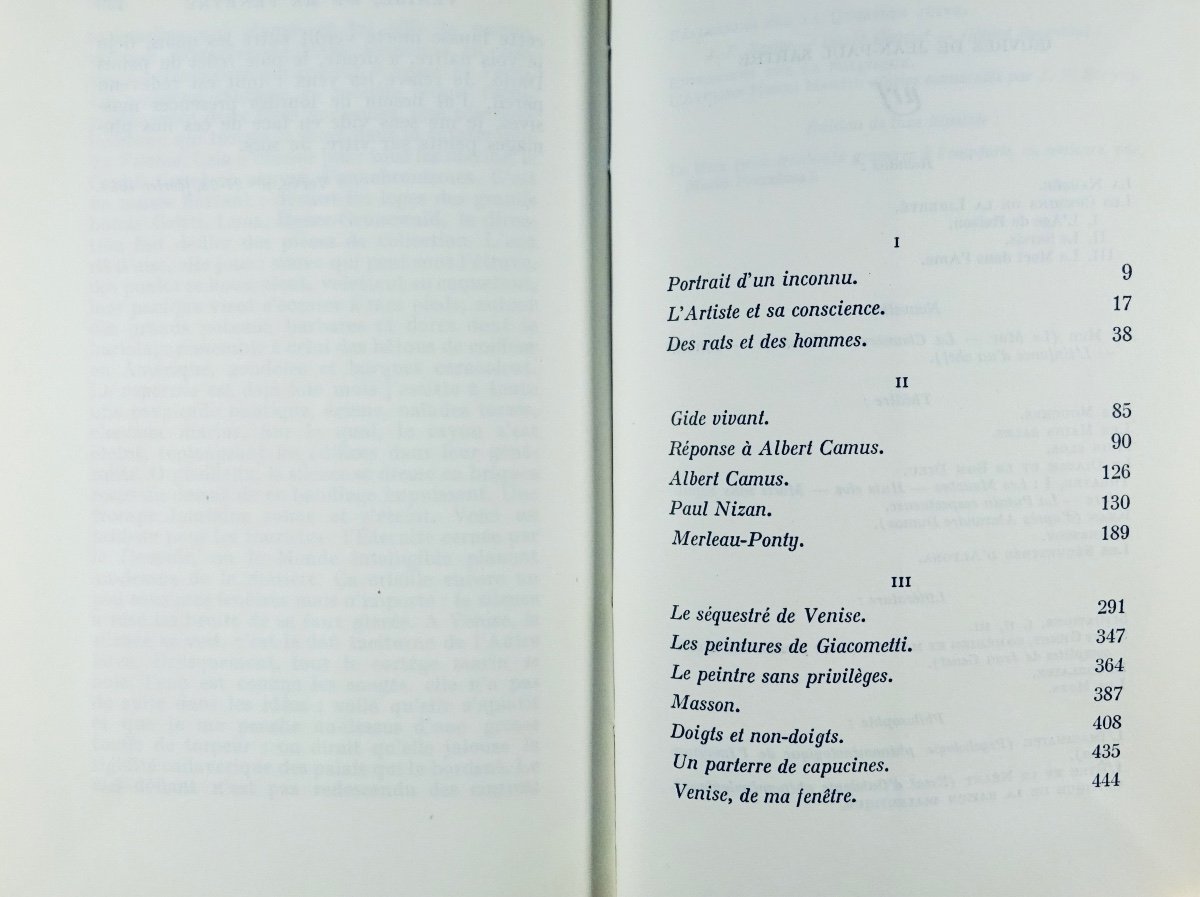 SARTRE (Jean-Paul) - Situations, IV. Portraits. Gallimard, 1964. Édition originale. -photo-8