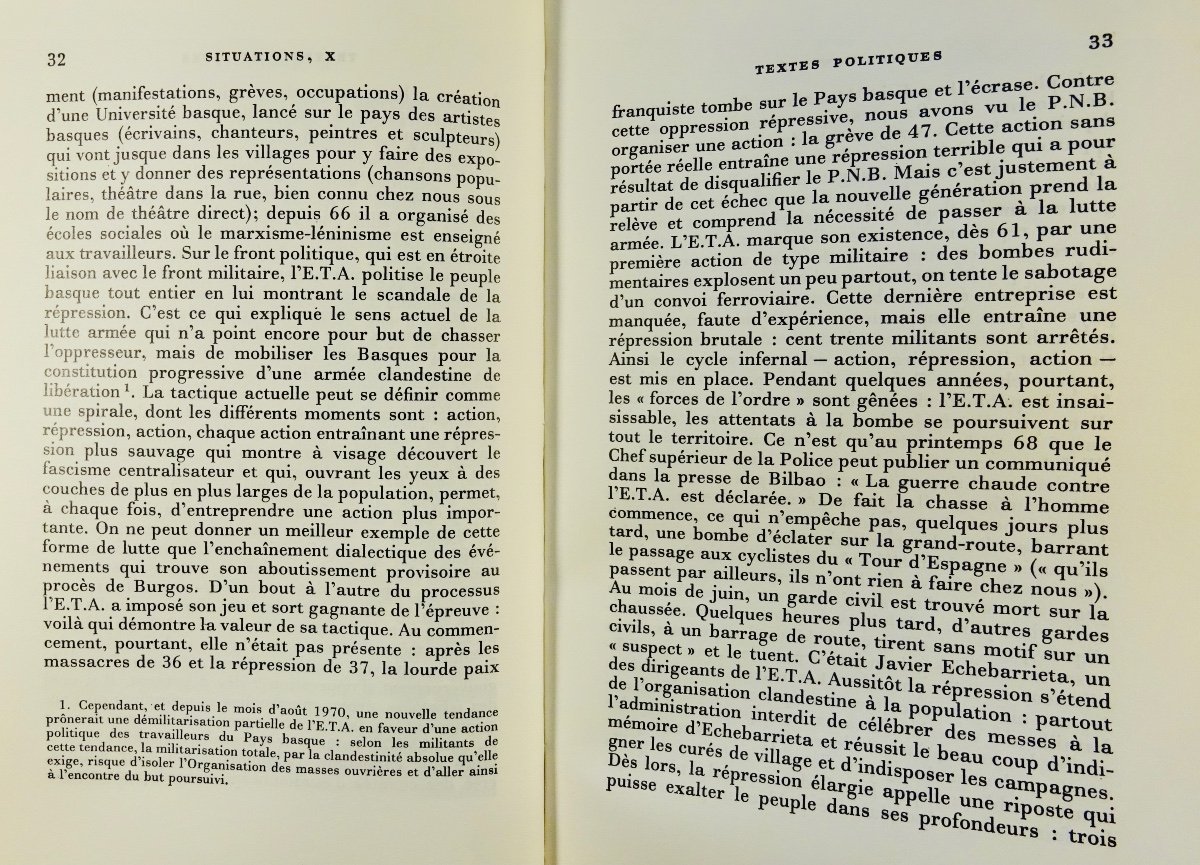 	SARTRE - Situations, X. Politique et autobiographie. Gallimard, 1976, édition originale.-photo-2