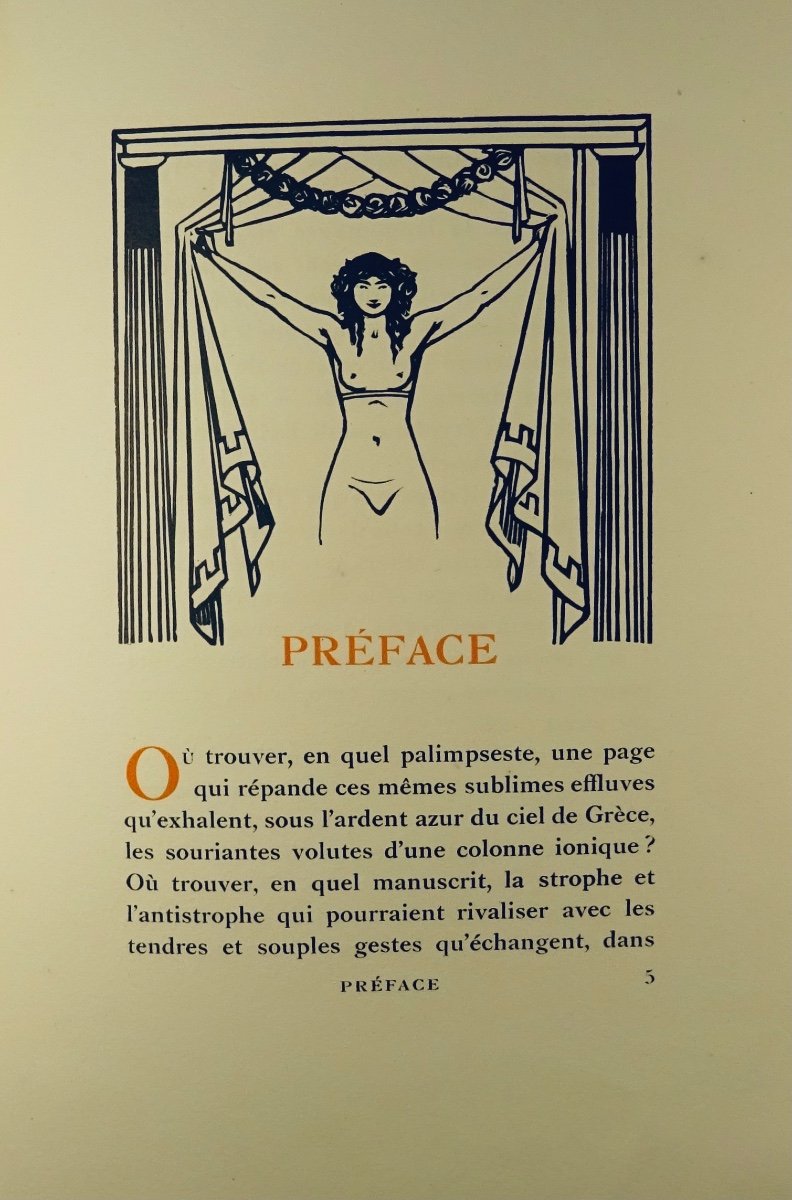 SOULAGES - Les Plus jolies roses de l'anthologie grecque. Pichon, 1921. Illustré par CARLÈGLE.-photo-3