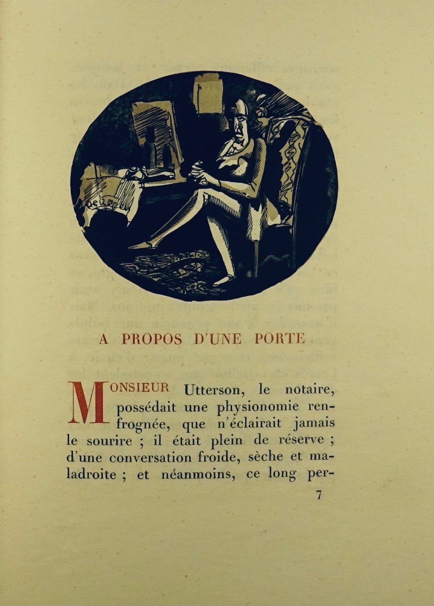 Stevenson The Fantastic Case Of Dr Jekyll And Mr Hyde. Jonquières, 1926, Constant Le Breton.-photo-4