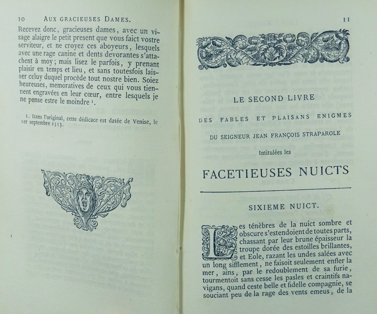 Straparole - The Facetious Nights Of Straparole. Jannet, 1857, Publisher's Cardboard.-photo-6