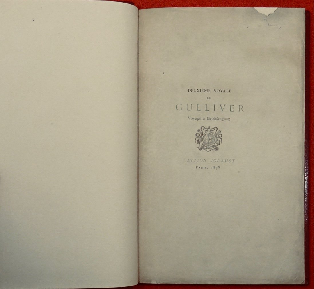 SWIFT - Les Quatre voyages du capitaine Lemuel Gulliver. Librairie des Bibliophiles, 1875. -photo-6