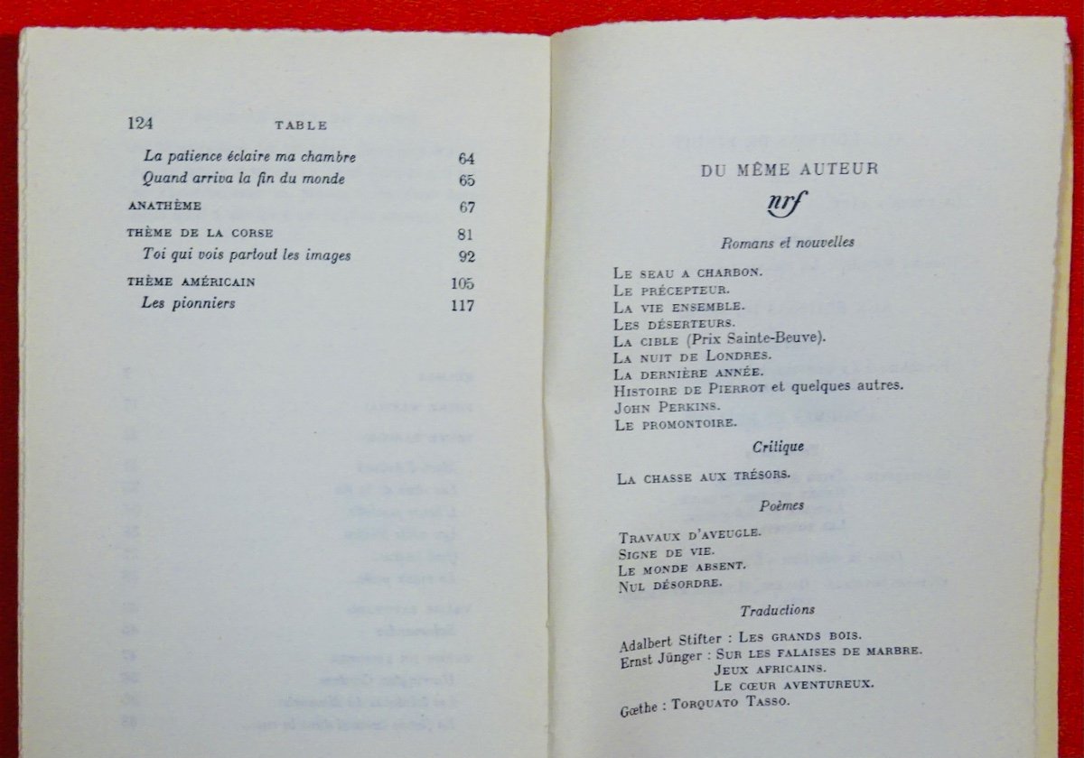 THOMAS (Henri) - Sous le lien du temps. Gallimard, 1963. Envoi de l'auteur.-photo-2