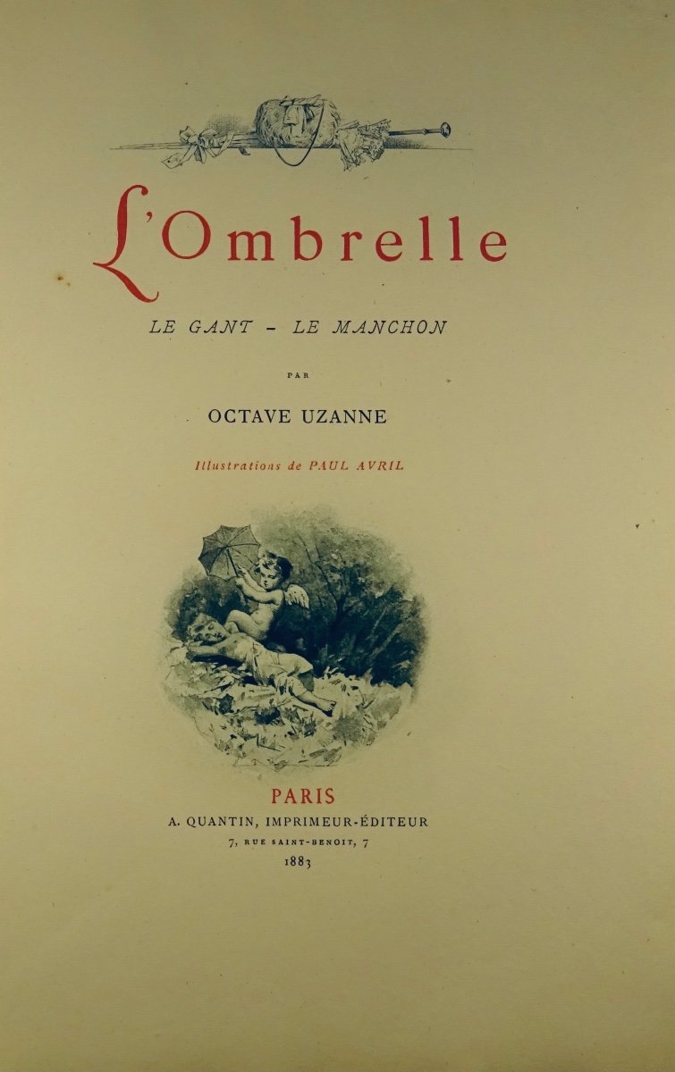 UZANNE (Octave) - L'Ombrelle. A. Quantin, 1883 ; illustré par Paul AVRIL.-photo-4