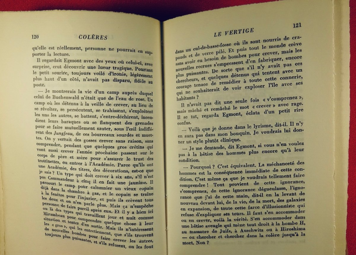 Vercors - Anger. Novel. Albin Michel, 1956, Original Edition.-photo-6
