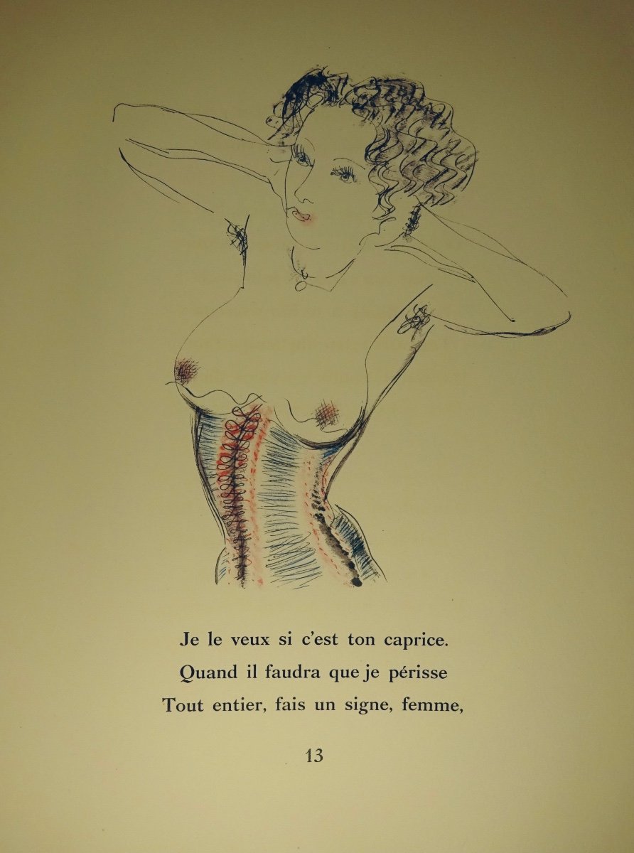 Verlaine (paul) - Odes In His Honor. Editions Du Bélier, 1948, Illustrated By Touchagues.-photo-4