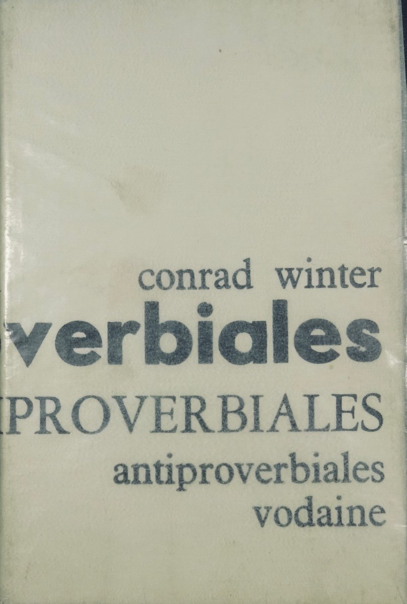 WINTER (Conrad) - Antiproverbiales. Baslieux, Chez Vodaine, 1974, illustré par VODAINE.-photo-4