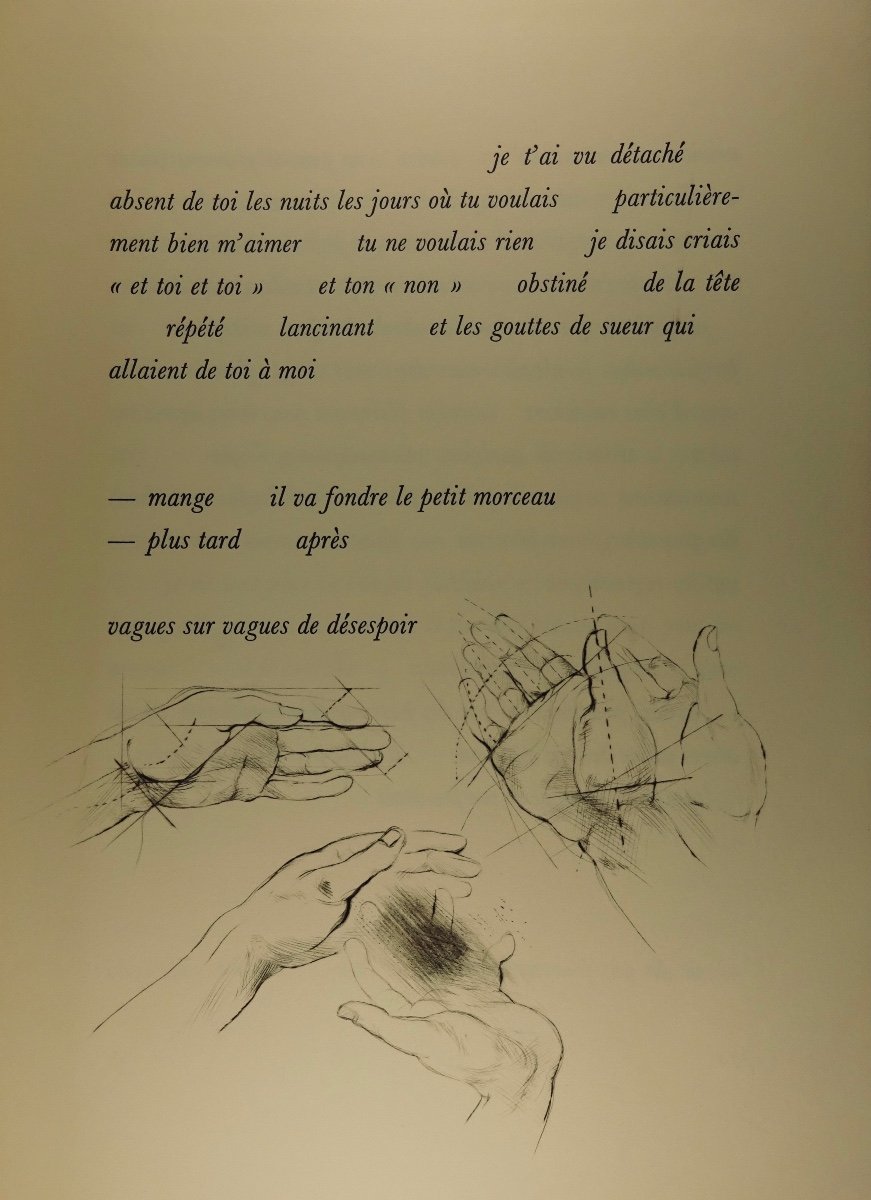 XENAKIS - Elle lui dirait dans l'île. Amis bibliophiles, 1979, illustré par GROSCHÊNE.-photo-8