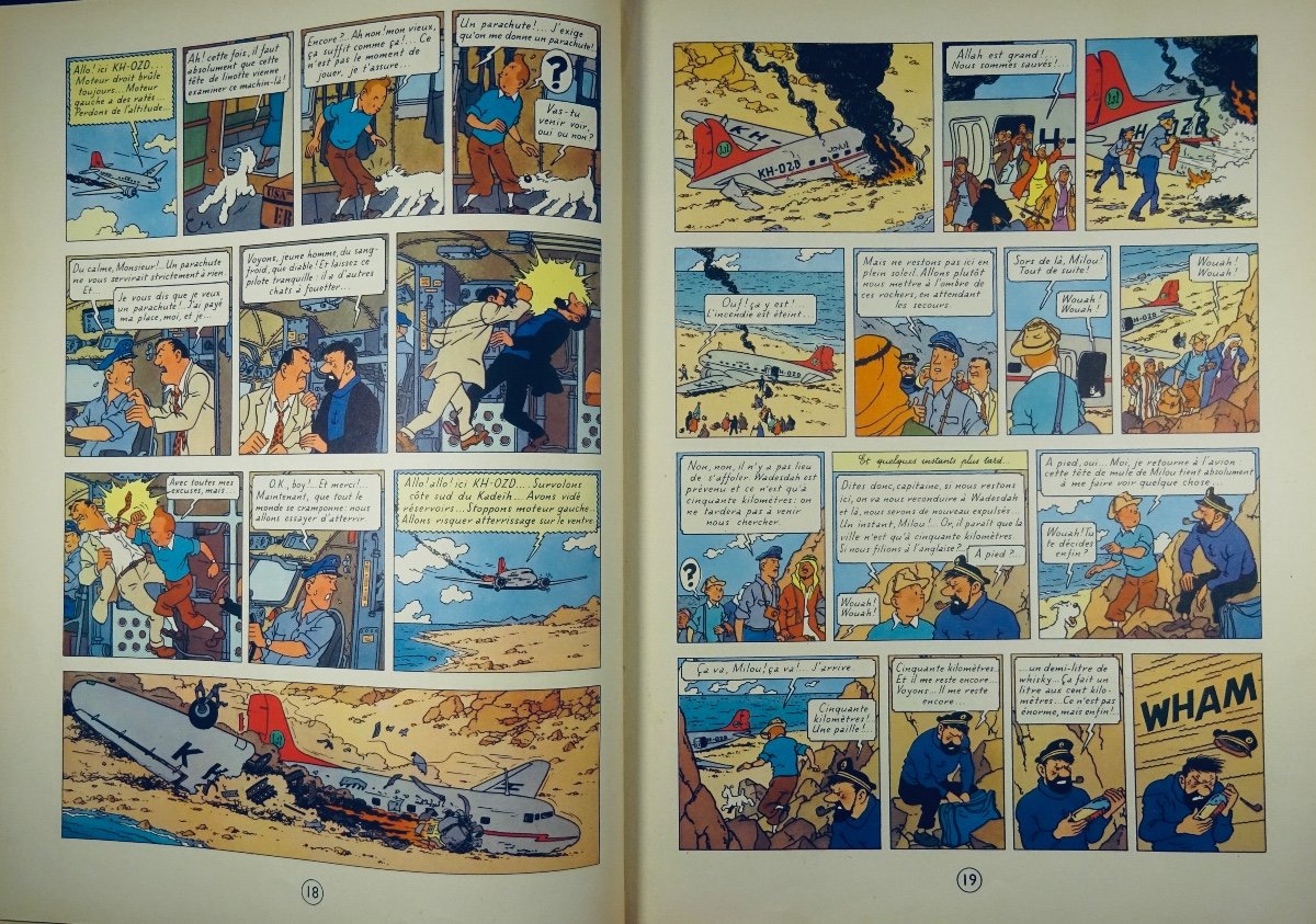 HERGÉ - Les Aventures de Tintin. Coke en stock. Tournai, Casterman, 1958, dos B25.-photo-2