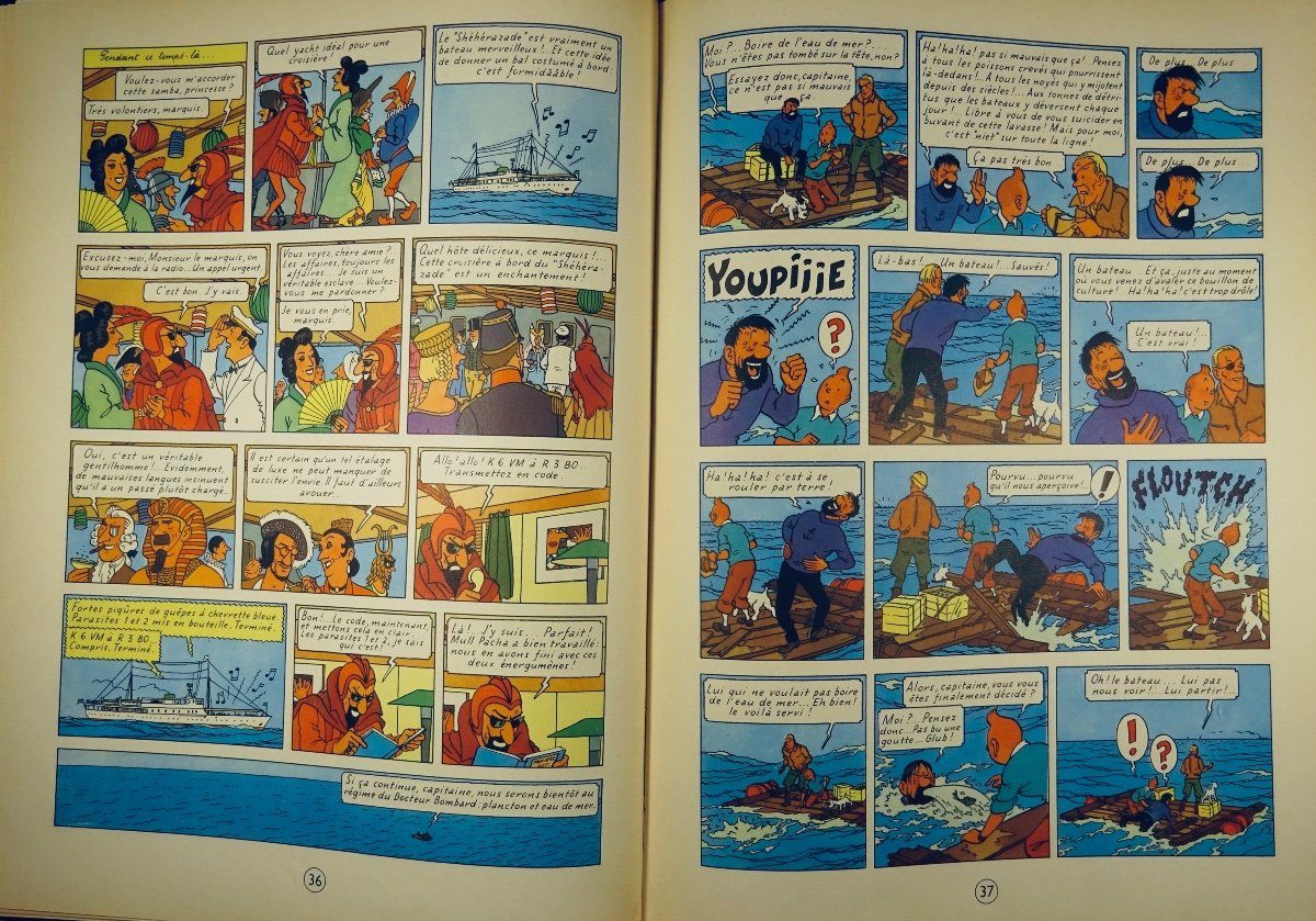 Hergé - The Adventures Of Tintin. Coke In Stock. Tournai, Casterman, 1958, Back B25.-photo-5