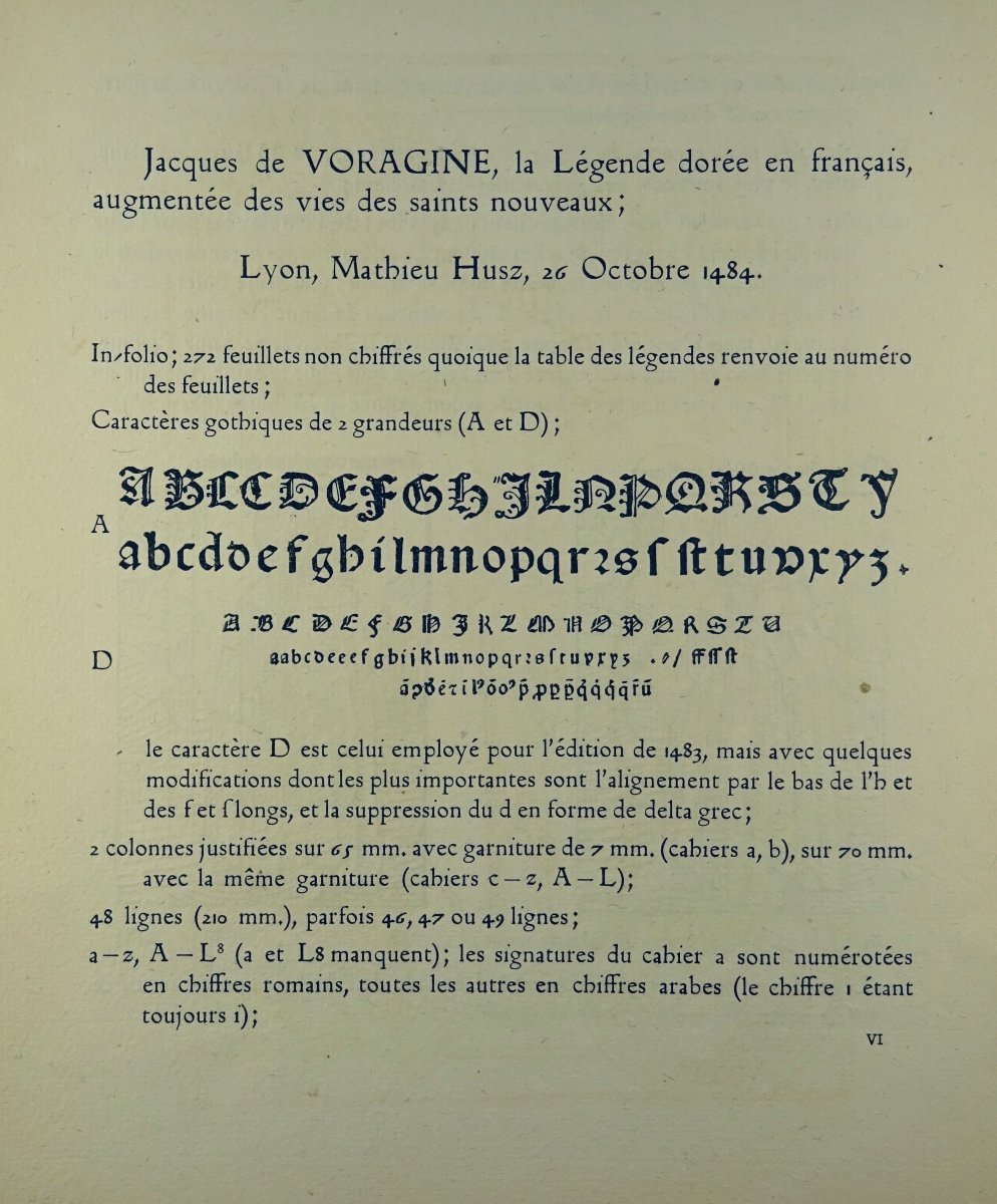 DALBANNE - La Légende dorée, Mathieu Husz et Pierre Hongre 1483. Lyon, vers 1930.-photo-7