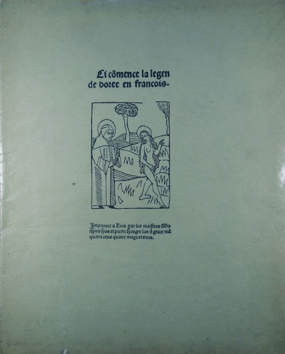 Dalbanne - The Golden Legend, Mathieu Husz And Pierre Hongre 1483. Lyon, Around 1930.