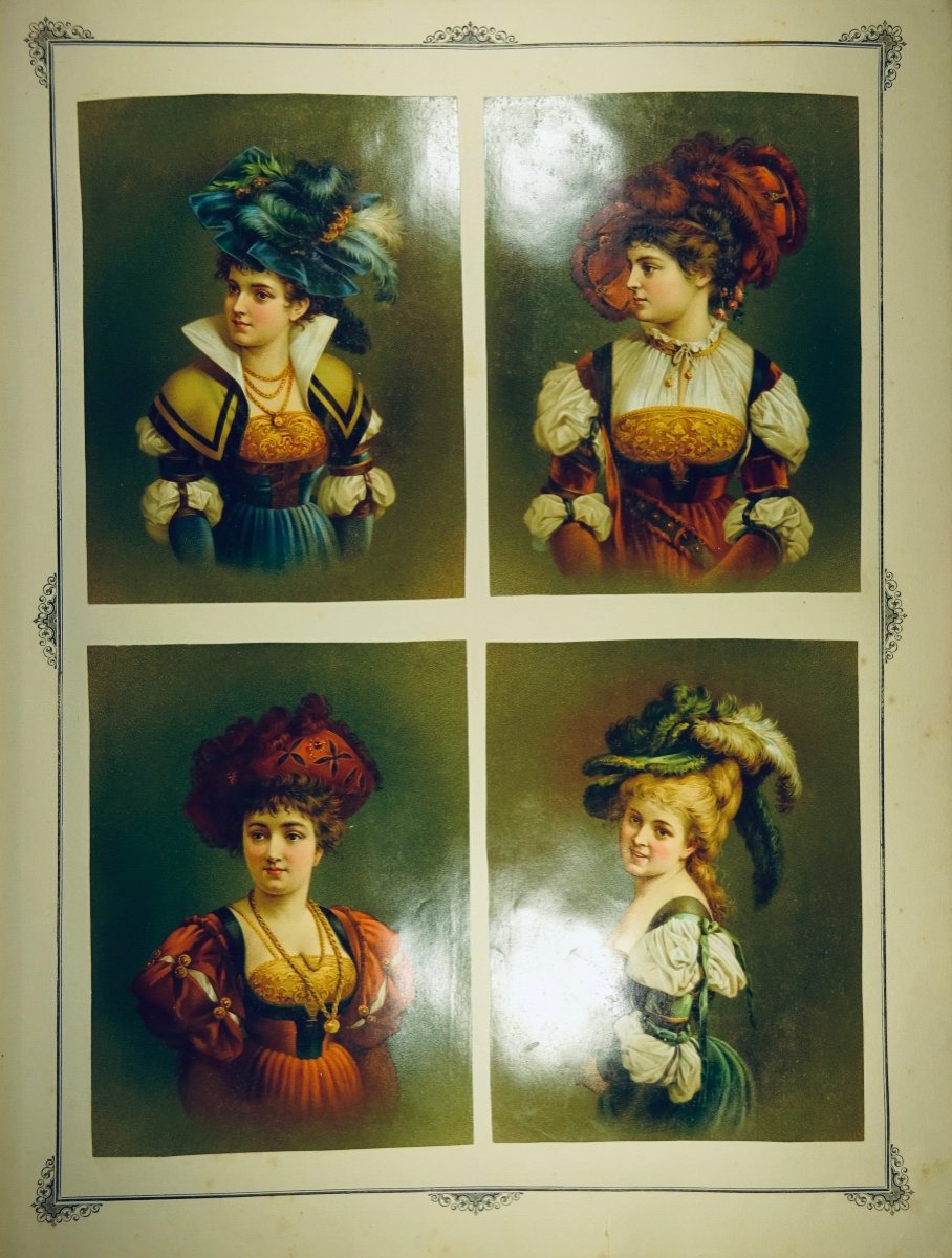 Album Of Chromos-lithographs. Around 1860, 60 Pages Containing About 620 Chromos.-photo-4
