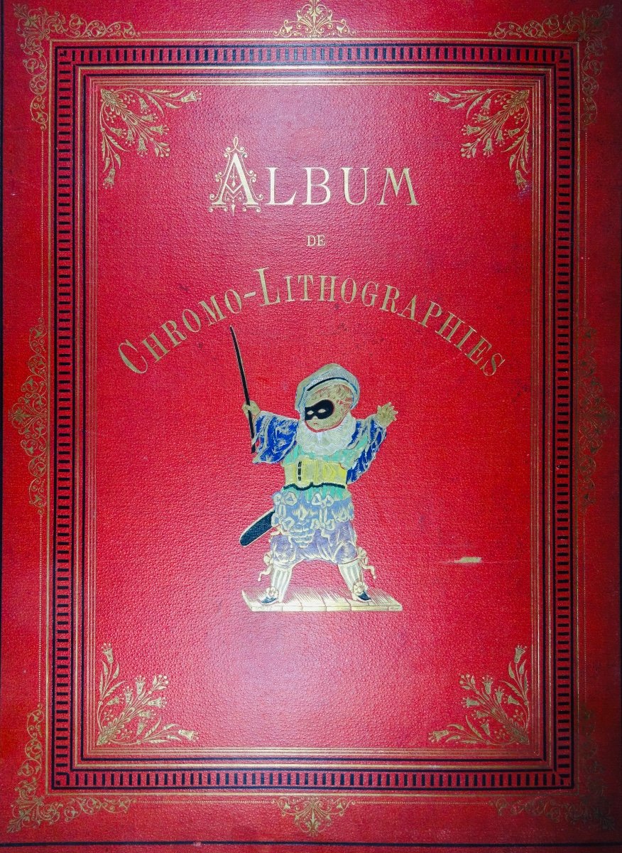 Album Of Chromos-lithographs. Around 1860, 60 Pages Containing About 620 Chromos.