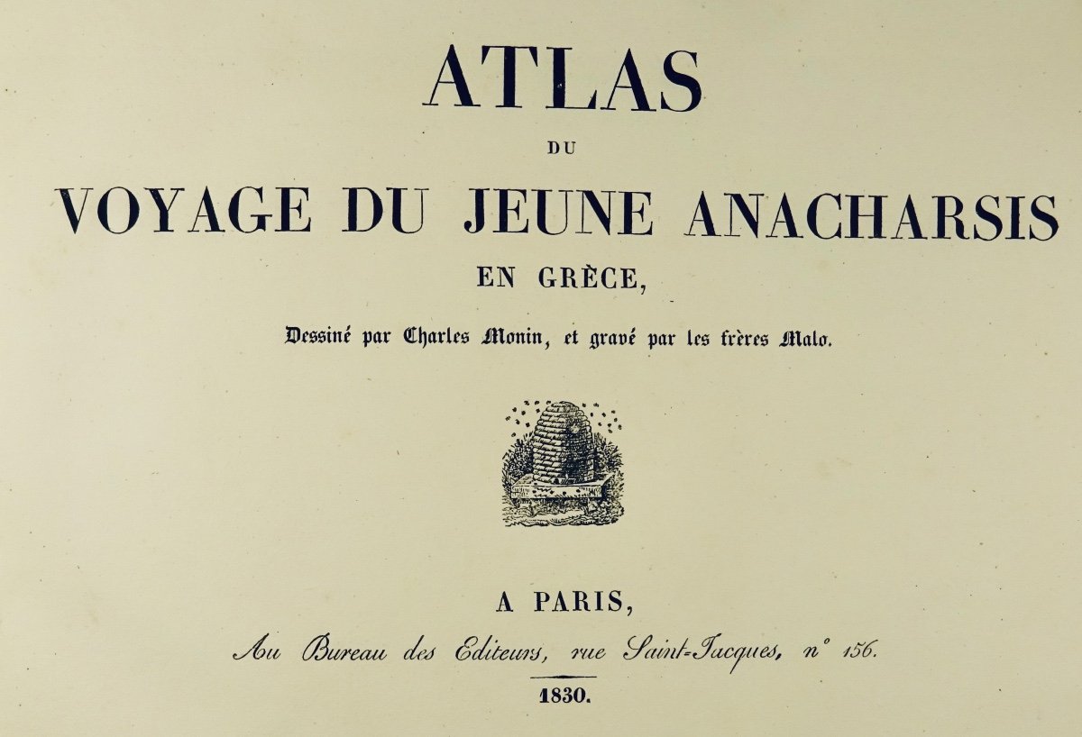 [anonymous, Barthélémy, Morin] - Atlas Of Young Anacharsis' Trip To Greece. 1830.