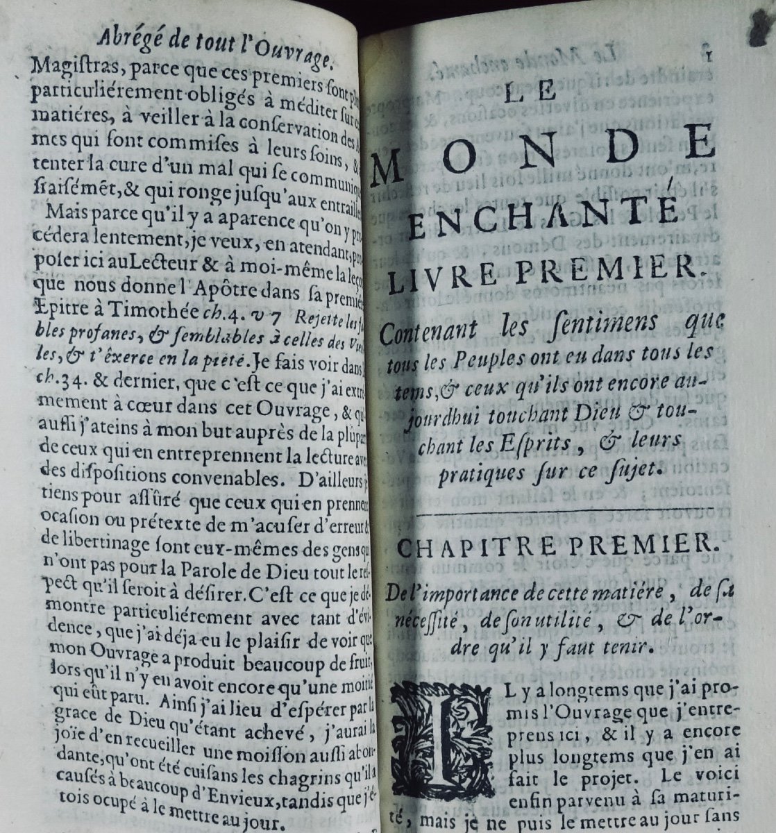 BEKKER (Balthasar) - Le monde enchanté. Chez Pierre Rotterdam, 1694.-photo-1