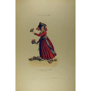 Keepsake Des Dames. Costumes Algériens, Espagnols, Italiens, Portugais, Turc, Etc. Vers 1850.