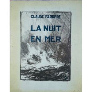 FARRÈRE (Claude) - La nuit en mer. Paris, Flammarion, 1928, illustré par FOUQUERAY.