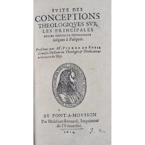 BESSE - Conceptions théologiques sur l'octave du saint sacrement. Fait à Pont-à-Mousson en 1614