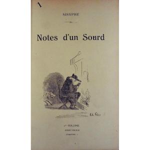 [SISYPHE, CAVALIER (Camille)] - Notes d'un sourd. Éditions Frère, vers 1880, bien relié.