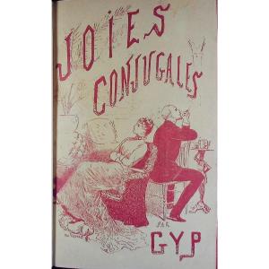 Gyp – Marital Joys. Calmann-lévy, 1887, Full Purple Morocco Binding Signed Bézard.