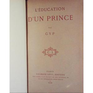 Gyp - The Education Of A Prince. Calmann Lévy, 1890, Full Purple Morocco Binding Signed Bézard.